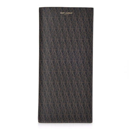 Saint Laurent Classic Toile Monogram Travel Document Case Black 1 of 8