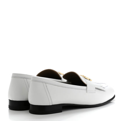 Hermes Calfskin Womens Royal Loafer 36 White 4 of 9