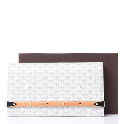 Goyard Goyardine Monte Carlo Bois Clutch White 10 of 10