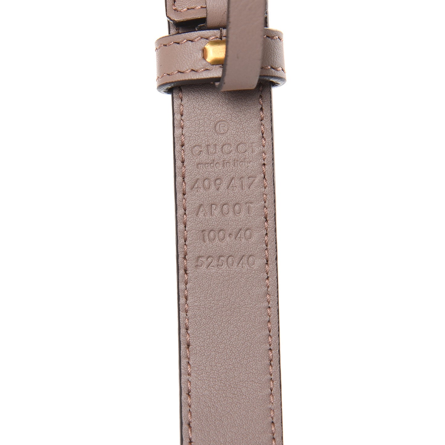Calfskin Double G 20mm Belt 100 40 Porcelain Rose