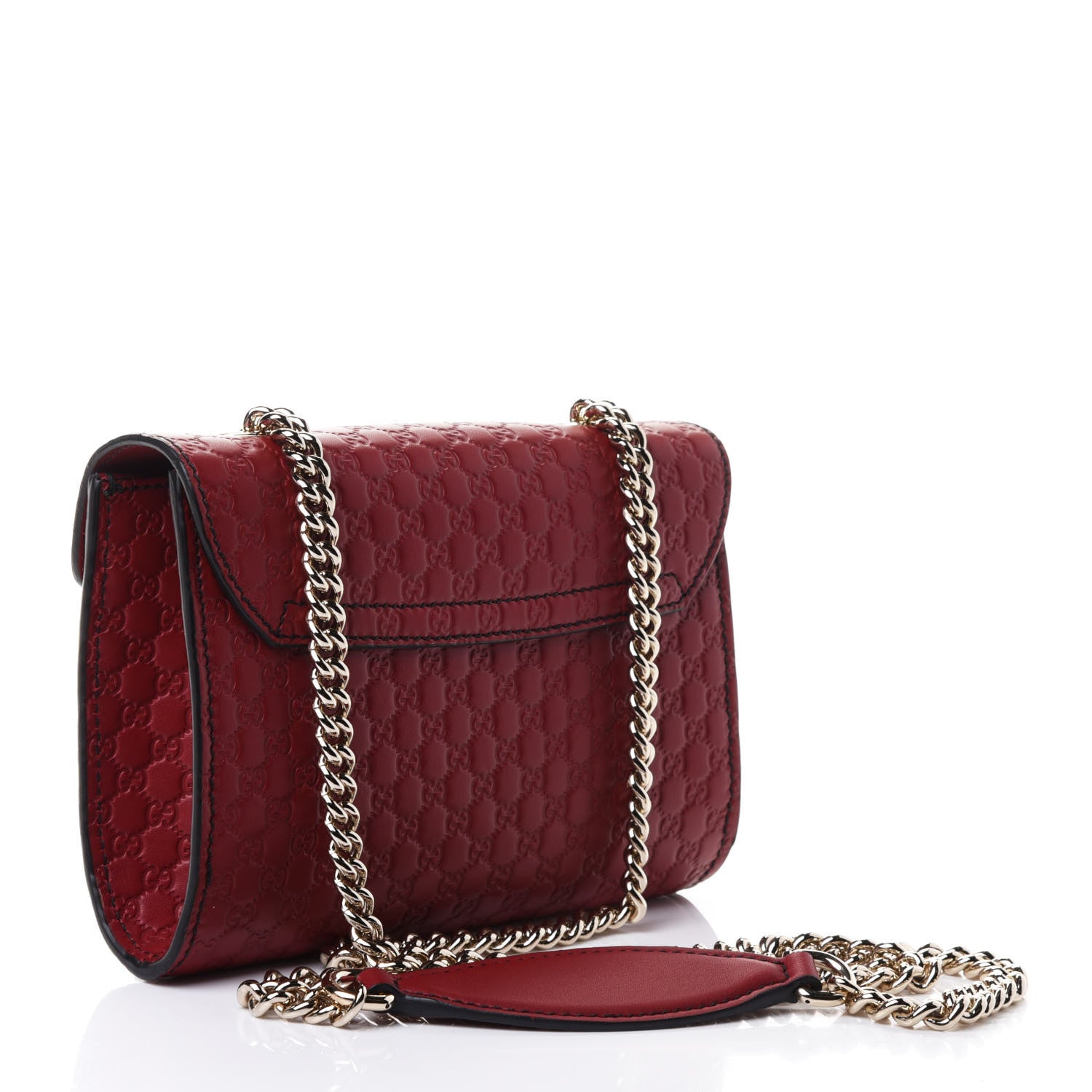 Gucci Soft Microguccissima Mini Emily Chain Shoulder Bag Rosso 2 of 4