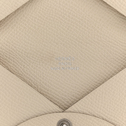 Hermes Epsom Calvi Card Case  Nata 6 of 12