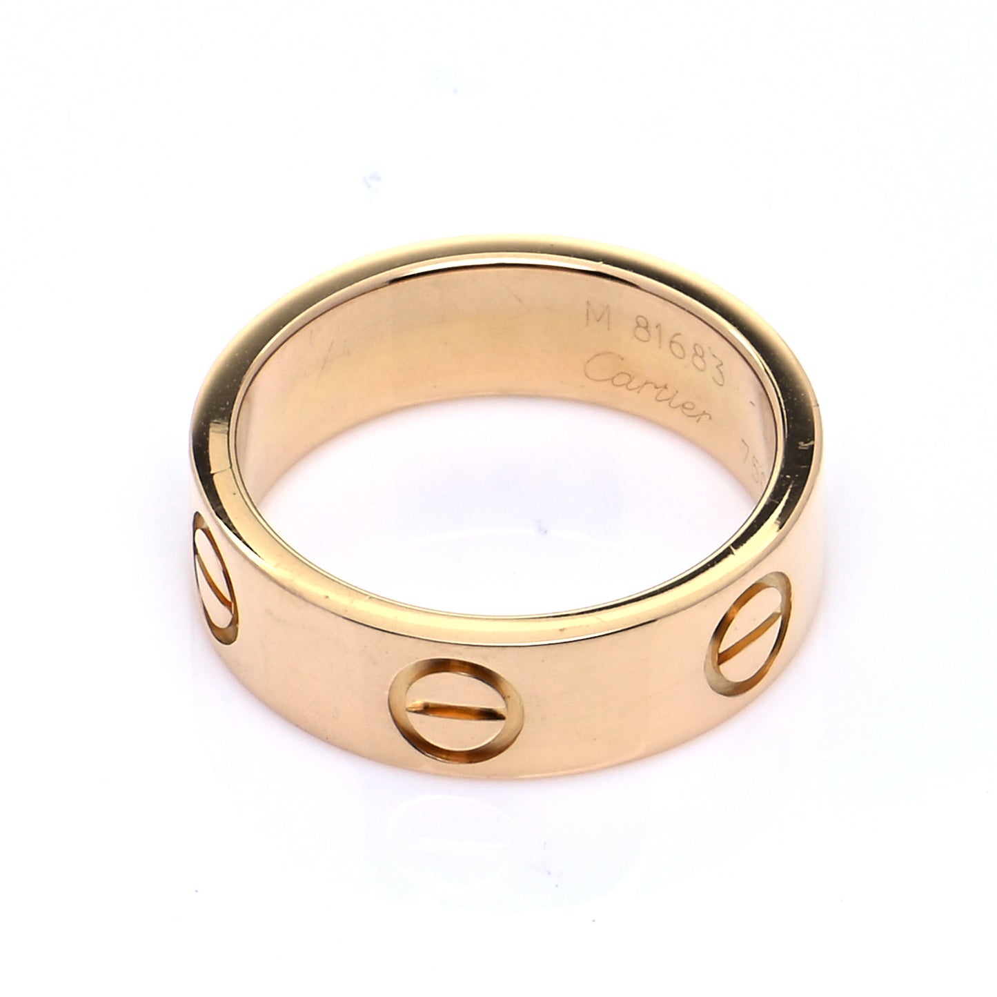 18K Yellow Gold 5.5mm LOVE Ring 49 4.75