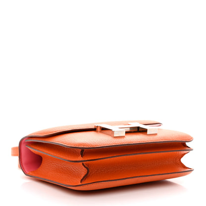 Hermes Chevre Mysore Verso Constance 18 Orange Rose Lipstick 4 of 11