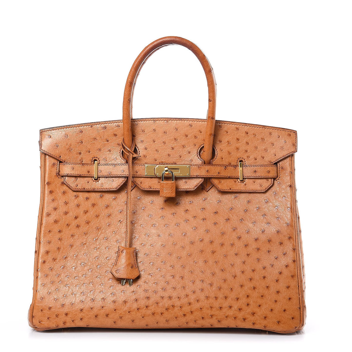 Ostrich Birkin 35 Gold