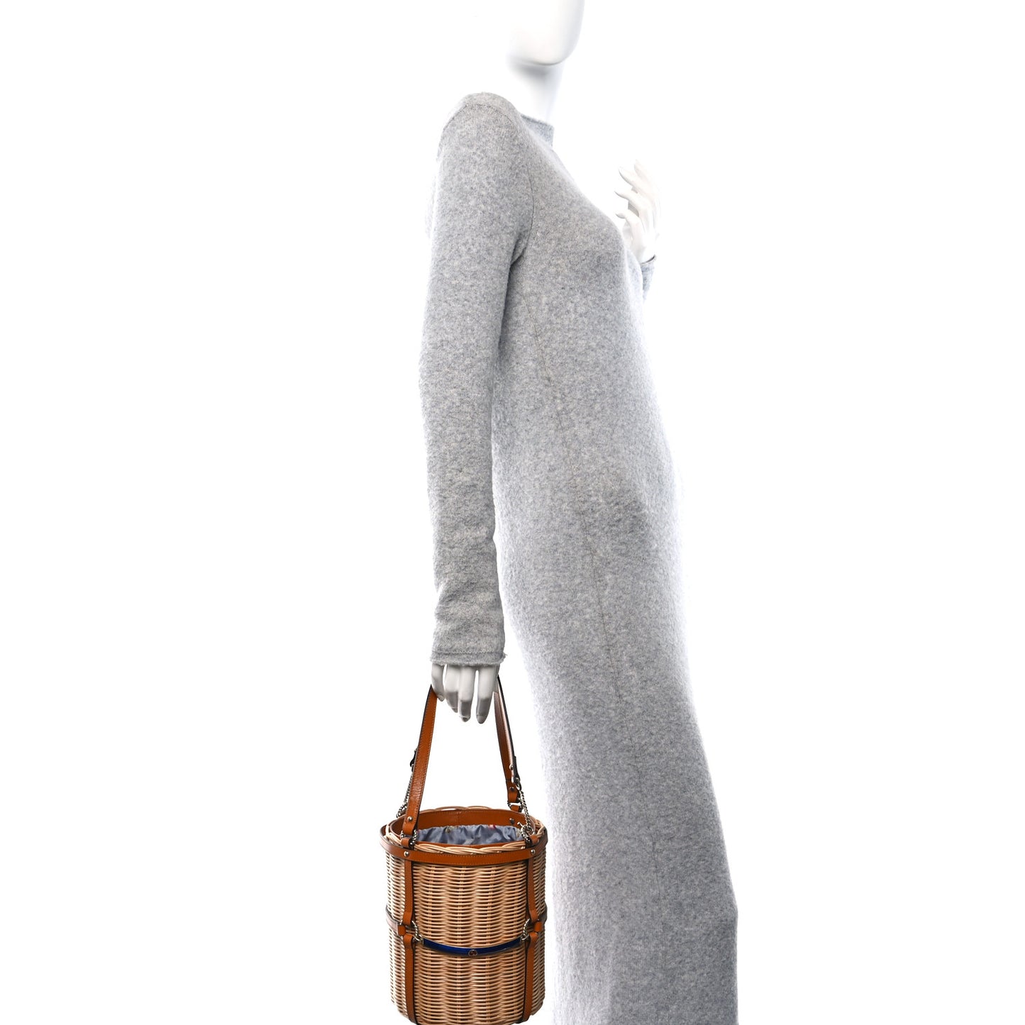 Wicker Bucket Bag Natural