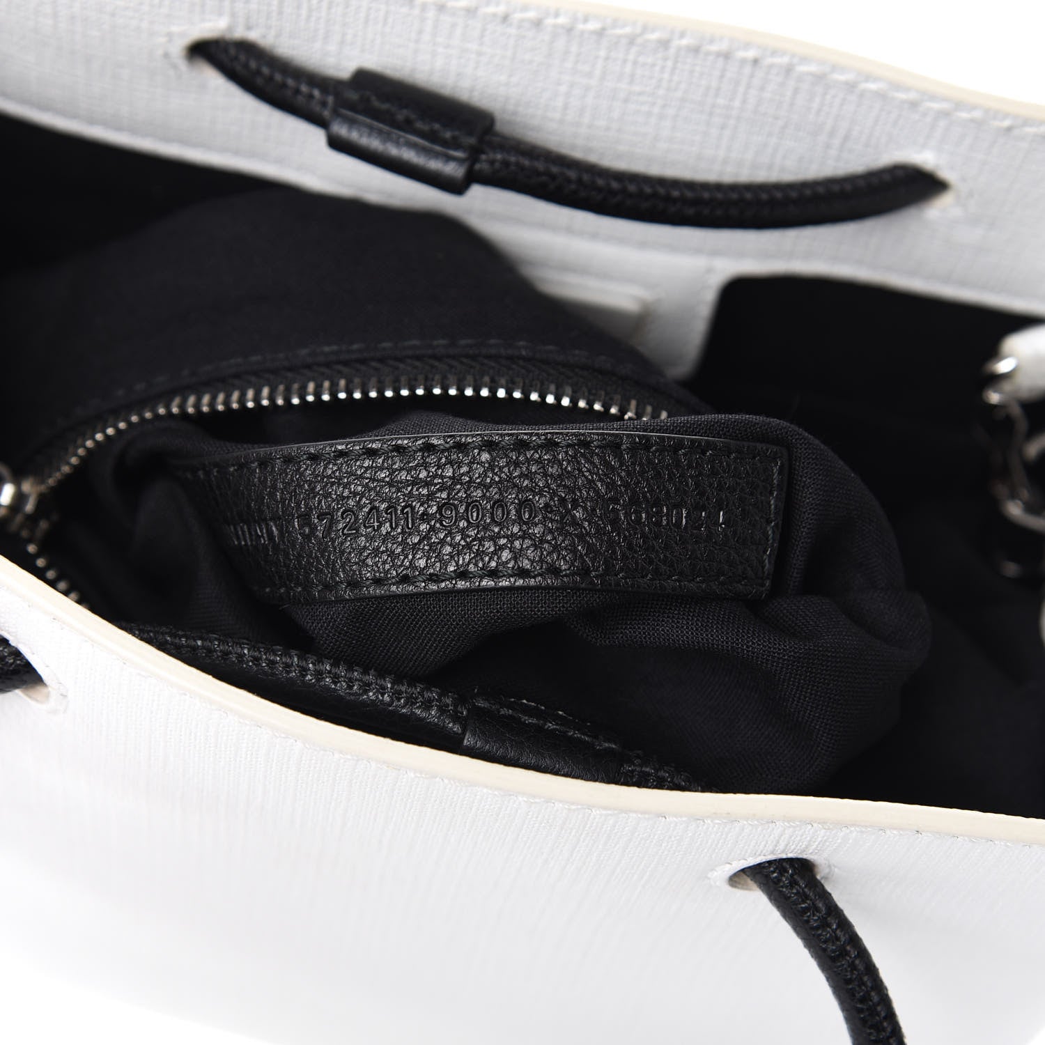 Balenciaga Squared Calfskin Logo Shopping Tote XXS White 10 of 13
