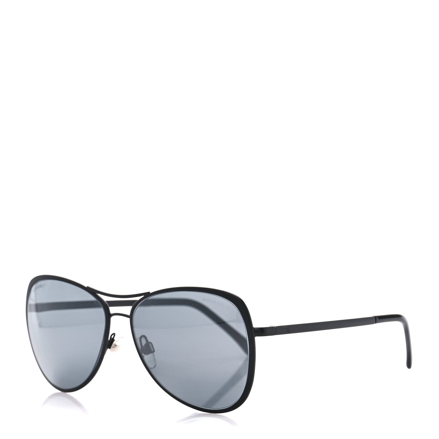 Chanel Pilot Summer Aviator Sunglasses 4223 Black 1 of 8