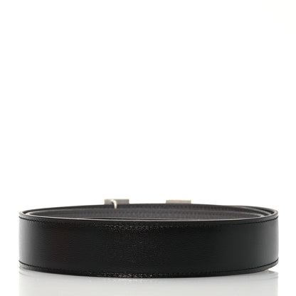 Hermes Box Togo 32mm Guilloche H Belt 110 Black Etain 2 of 7