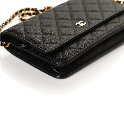 Chanel Caviar Quilted Wallet On Chain WOC Black 11 of 12