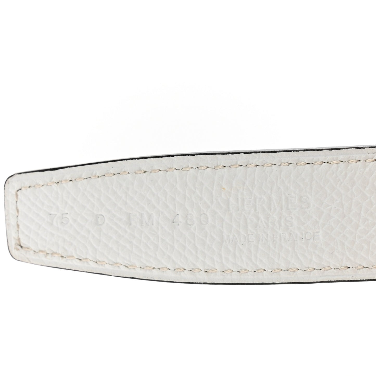 Epsom Swift 24mm Mors H Belt 75 30 White Etoupe
