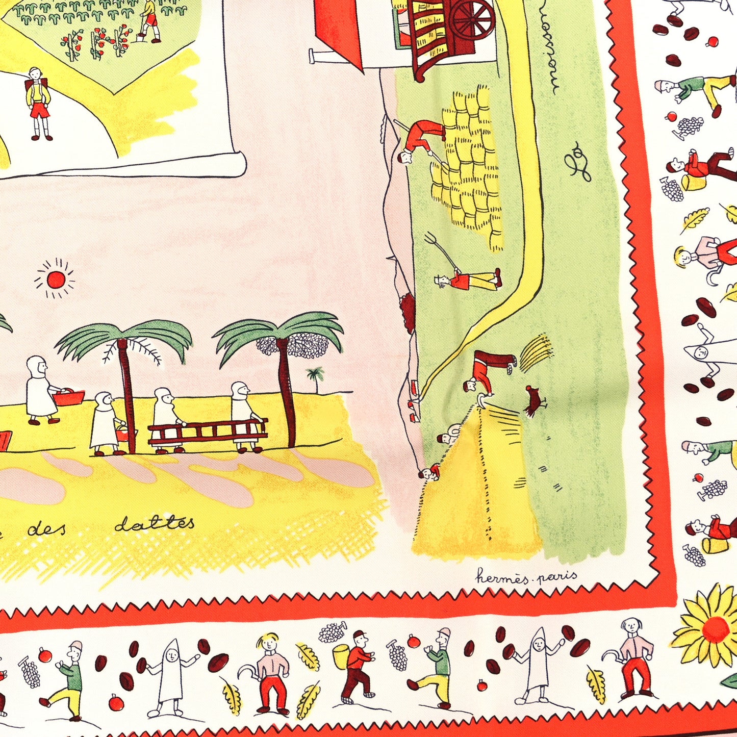 Silk Retour A La Terre Scarf 90