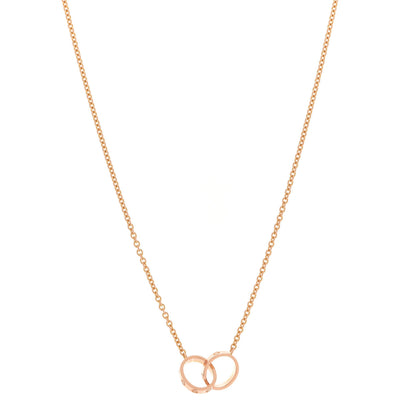 Cartier 18K Pink Gold Interlocking LOVE Necklace 1 of 7