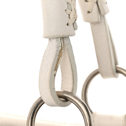 Christian Dior Calfskin Braided Gaucho Double Saddle Bag White 13 of 21