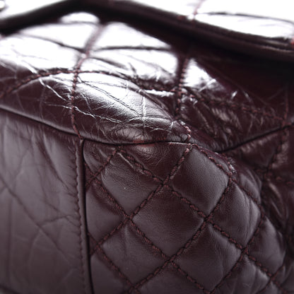 Chanel Aged Calfskin Jumbo New Portobello Flap Burgundy 9 of 16