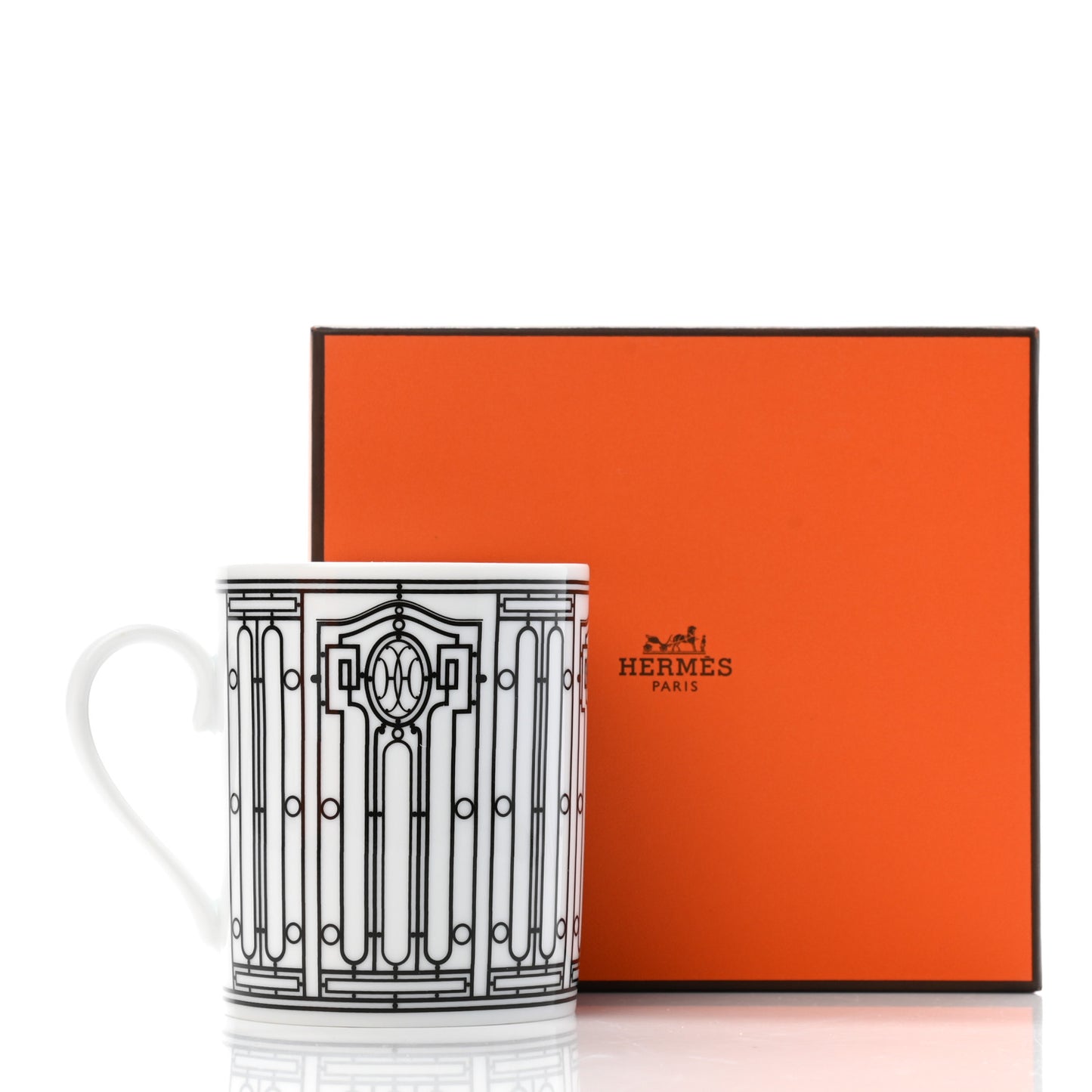 Porcelain H Deco Mug