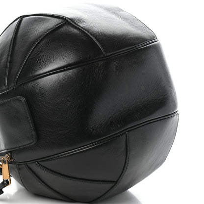 Gucci Piuma Lux Energy Large Tifosa Basketball Shaped Shoulder Bag Black 8 of 11