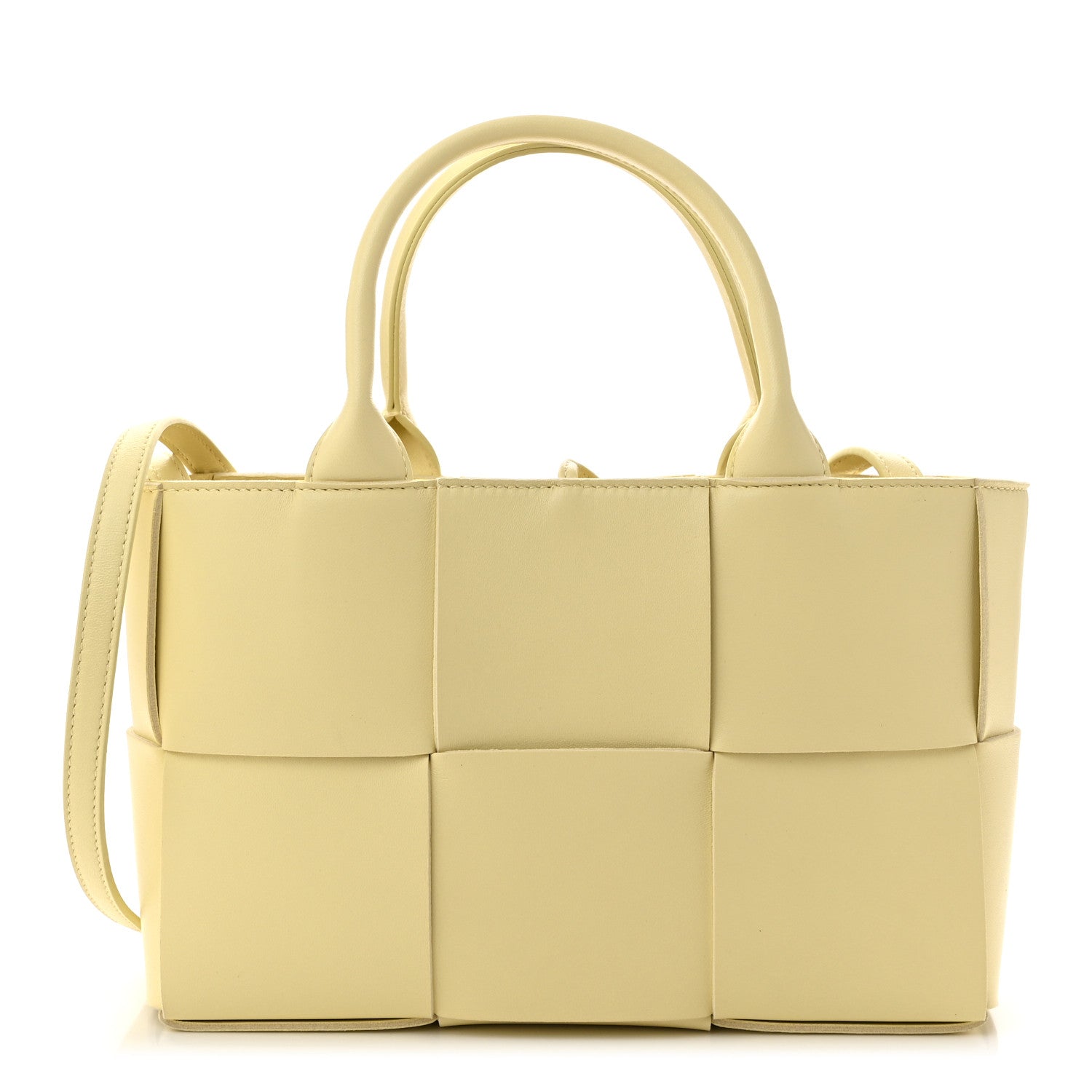 Bottega Veneta Nappa Maxi Intrecciato Mini Arco Tote Ice Cream 1 of 10