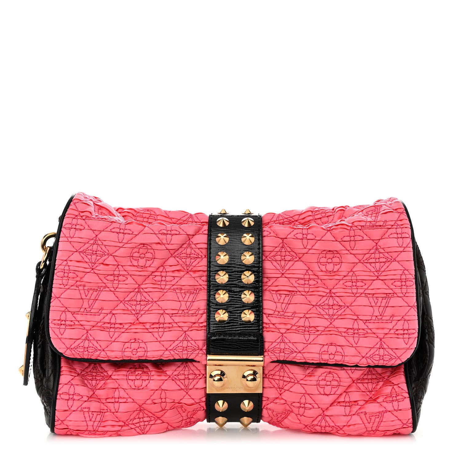 Louis Vuitton Satin Quilted Monogram Coquette Pochette Bunny Pink 1 of 10