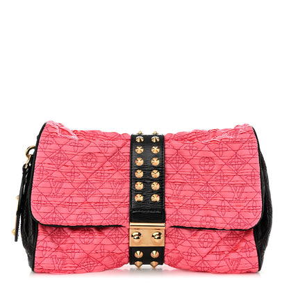Louis Vuitton Satin Quilted Monogram Coquette Pochette Bunny Pink 1 of 10
