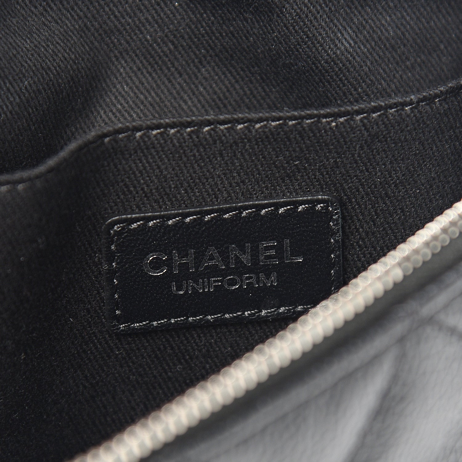 Chanel Grained Calfskin Quilted Waist Belt Bag Black 5 of 9