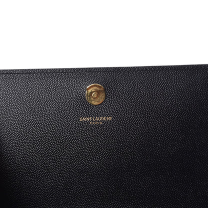 Saint Laurent Grain De Poudre Medium Classic Monogram Kate Satchel Black 6 of 11