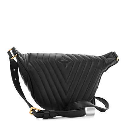 Louis Vuitton Calfskin Quilted New Wave Bumbag Black 3 of 8