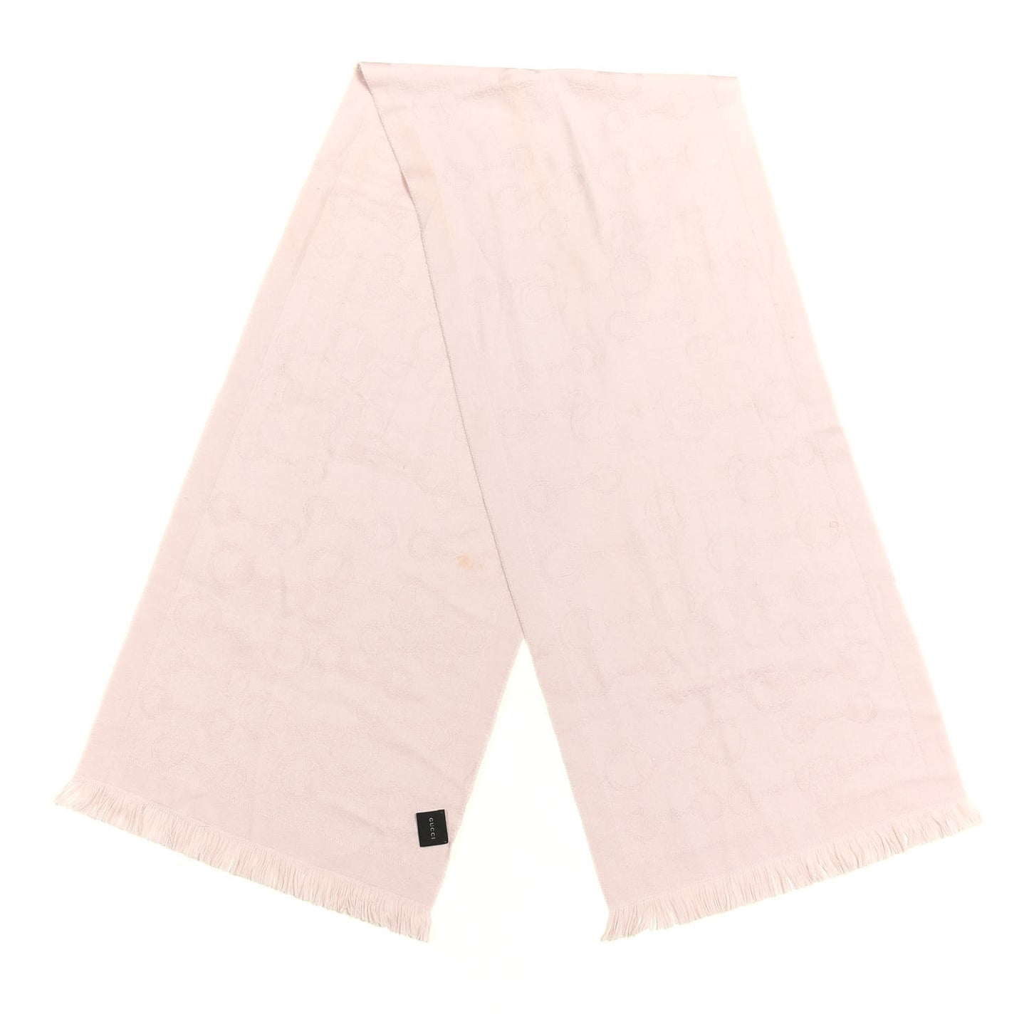 Wool Horsebit Scarf Pink