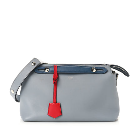 Fendi Vitello Dolce 4 Color Medium By The Way Boston Bag Ardesia Fiamma Multicolor 1 of 10