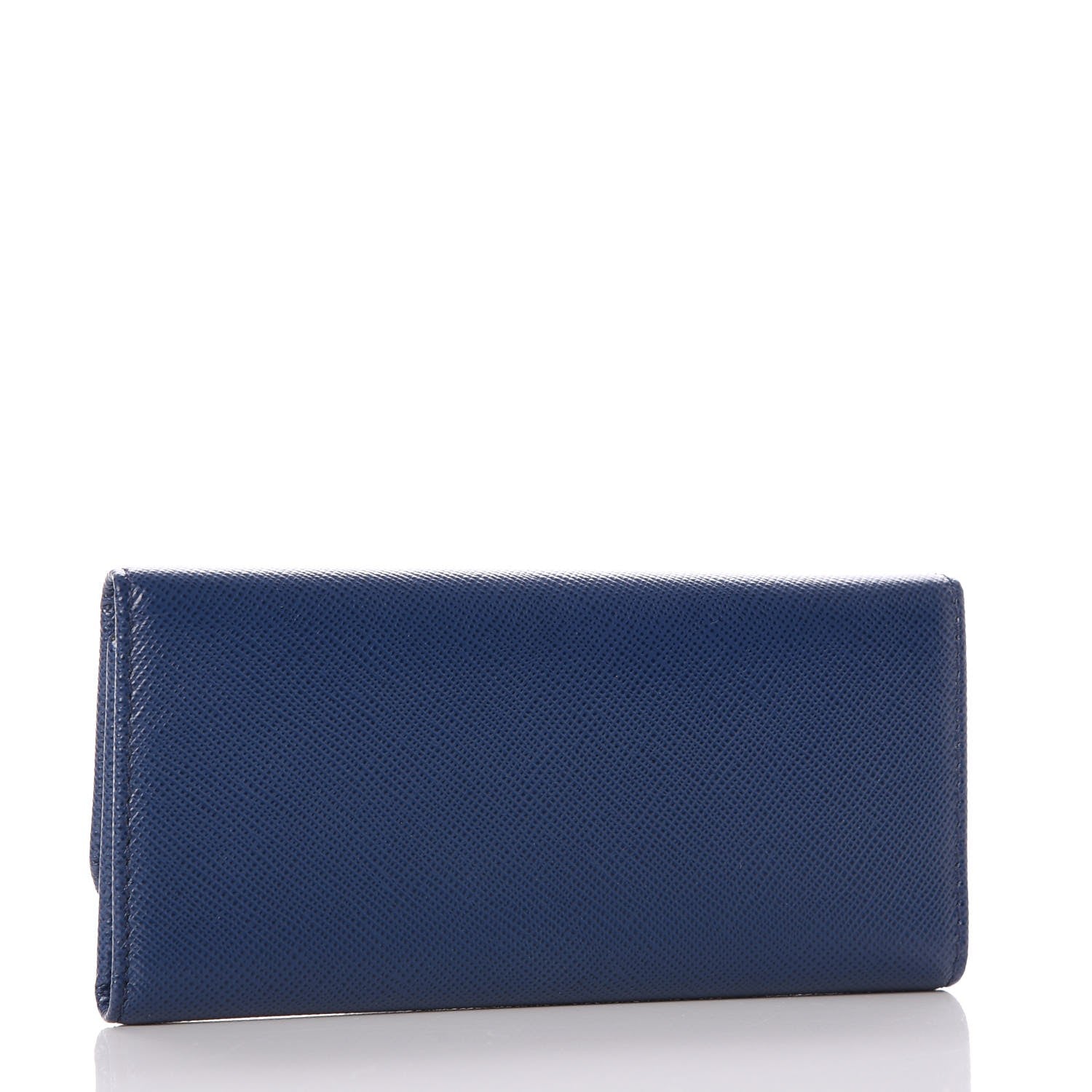 Prada Saffiano Metal 6 Key Holder Bleuette 3 of 8