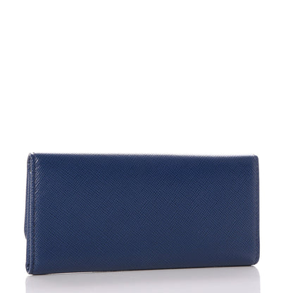 Prada Saffiano Metal 6 Key Holder Bleuette 3 of 8