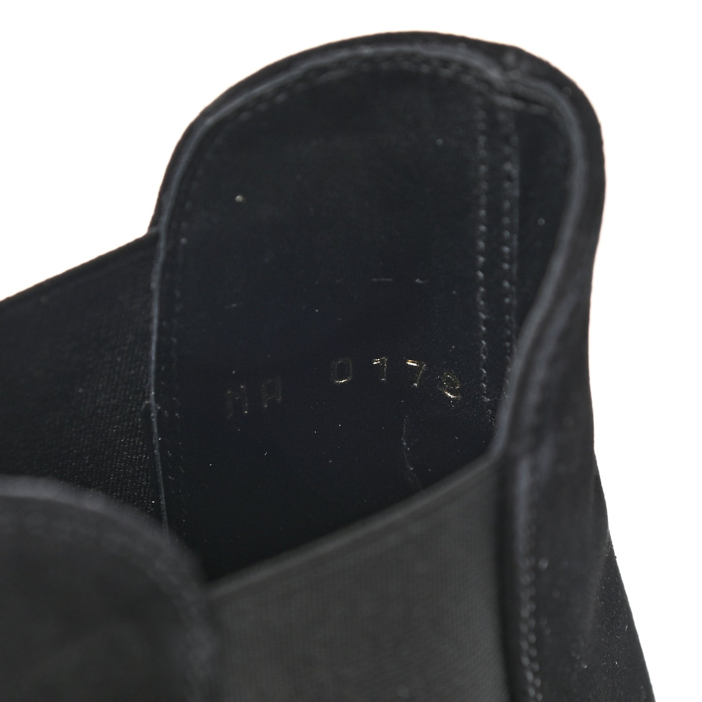 Suede Monogram Uniformes Cap Toe Chelsea 80mm Ankle Boots 36.5 Black
