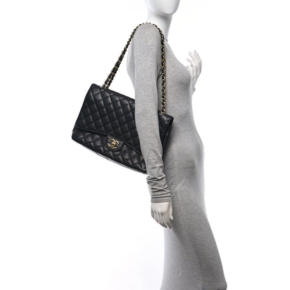 Chanel Caviar Quilted Maxi Double Flap Black 2 of 15