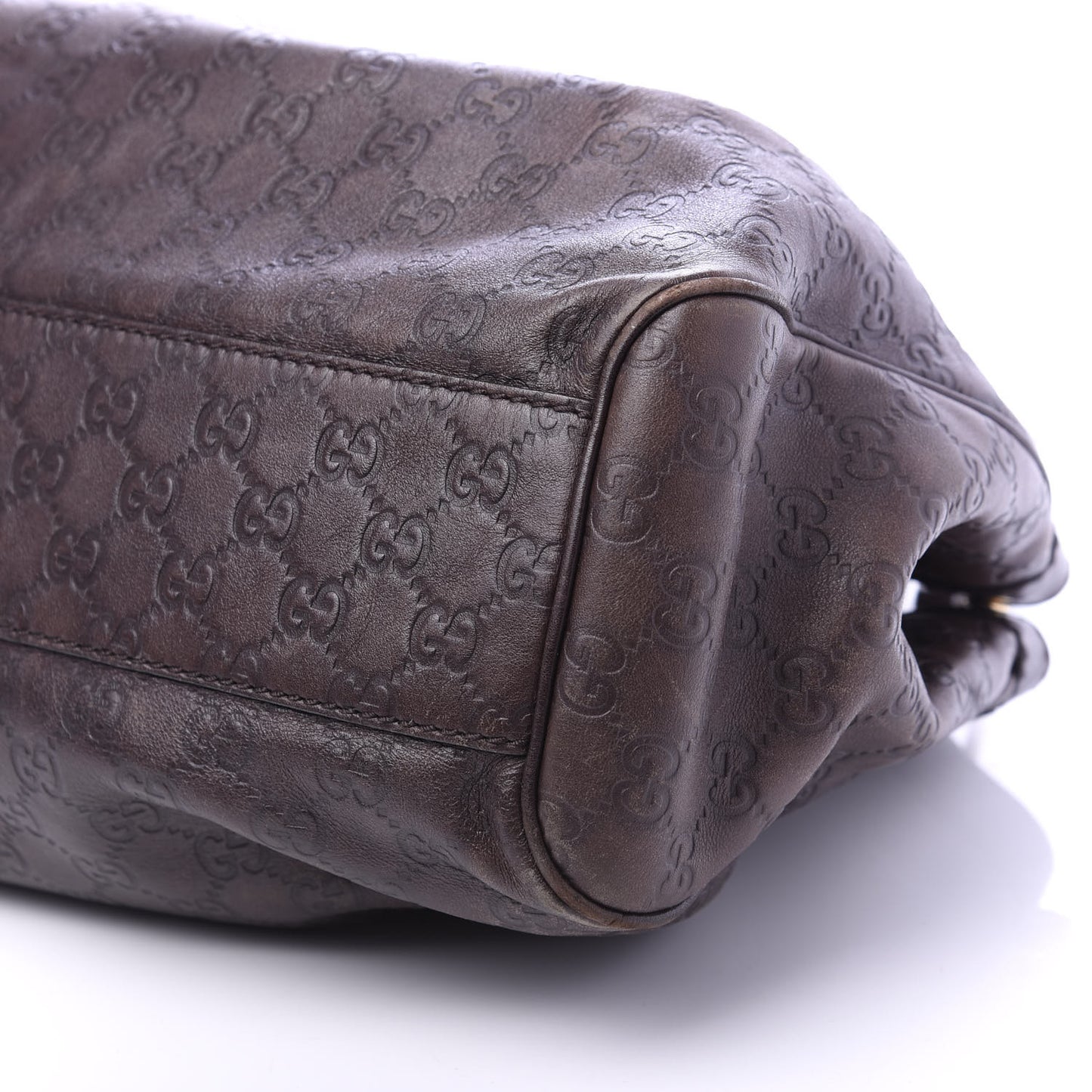 Guccissima Medium Sukey Tote Chocolate