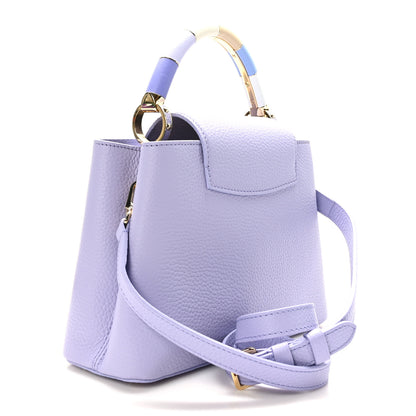 Louis Vuitton Taurillon Kintsugi Capucines BB Iris 3 of 8