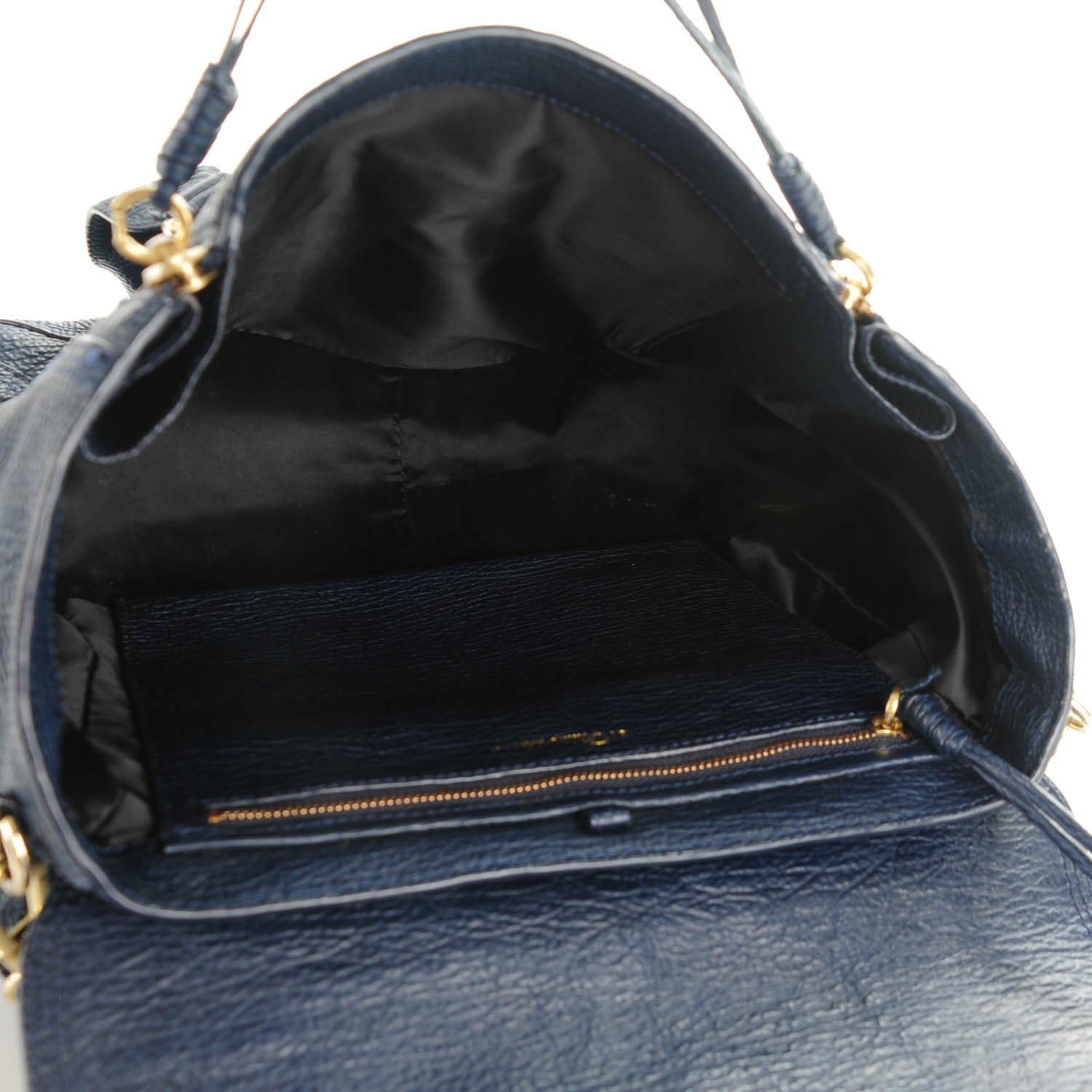 3.1 Phillip Lim 3.1 Textured Calfskin Medium Pashli Satchel Ink 5 of 7