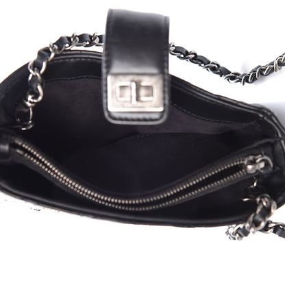 Chanel Aged Calfskin Lucky Charms 2.55 Reissue Mini Clutch With Chain Black 6 of 11