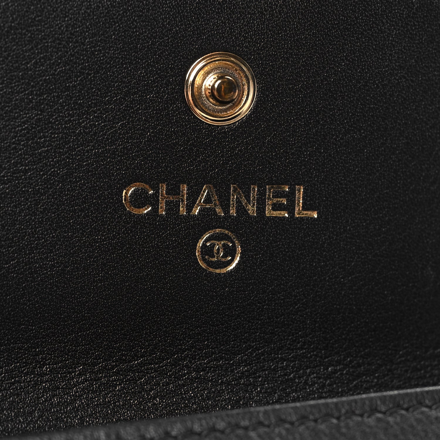 Chanel Lambskin Quilted Boy Flap Card Holder Black 6 of 9
