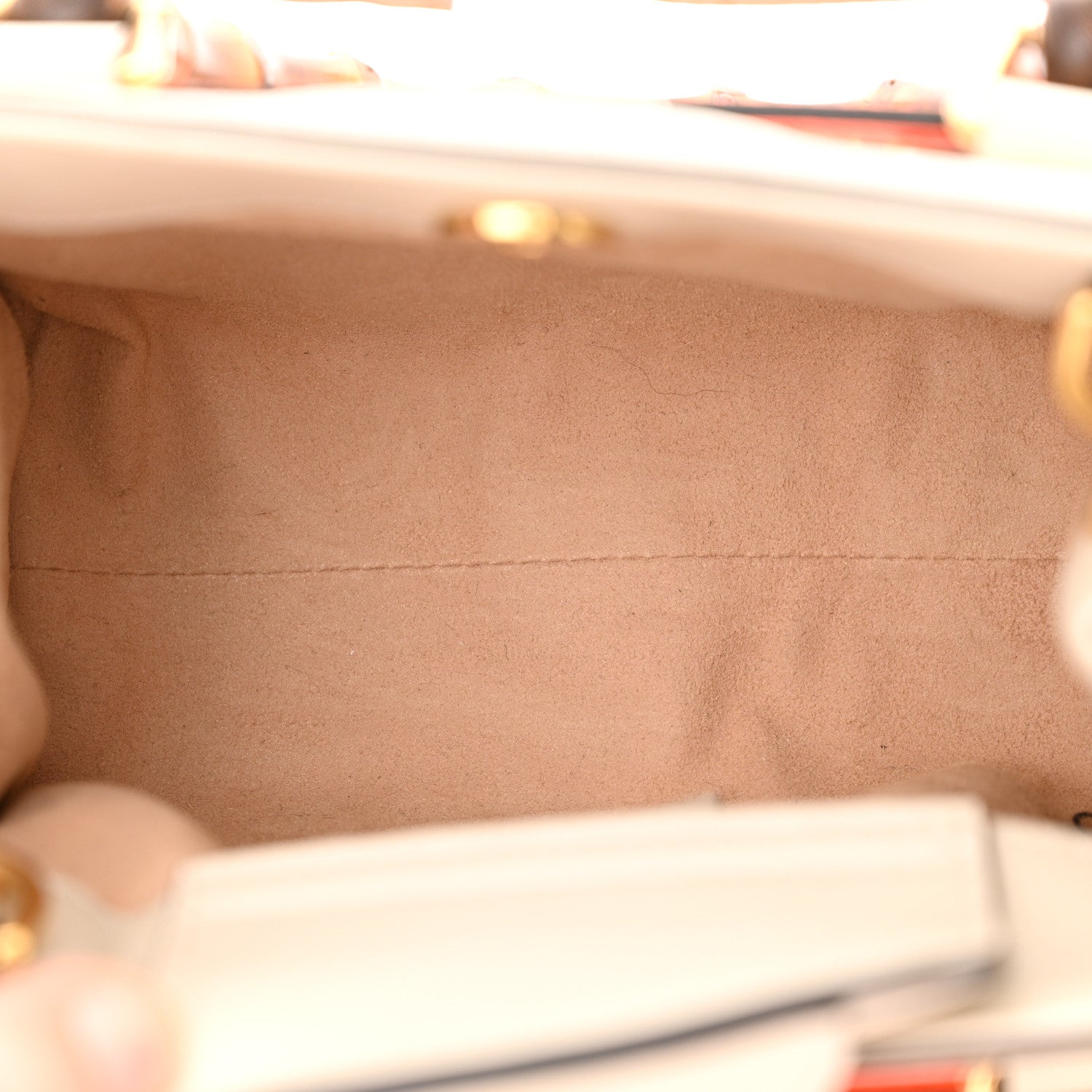 Gucci Wonka Grain Calfskin Mini Diana Tote Bag Mystic White Orange Fluo 5 of 10