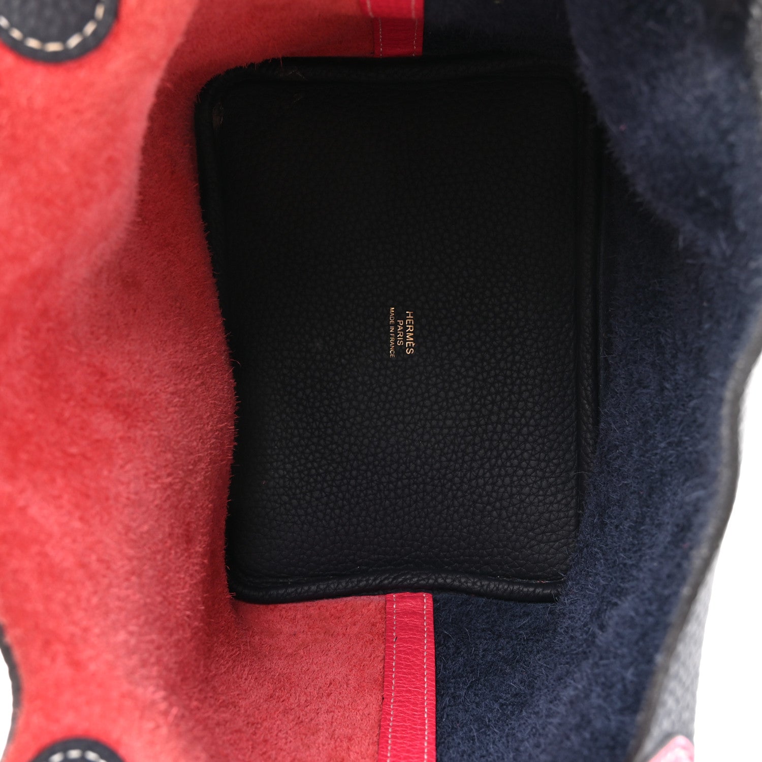 Hermes Taurillon Clemence Casaque Picotin Lock 18 PM Rose Extreme Bleu Nuit 5 of 11