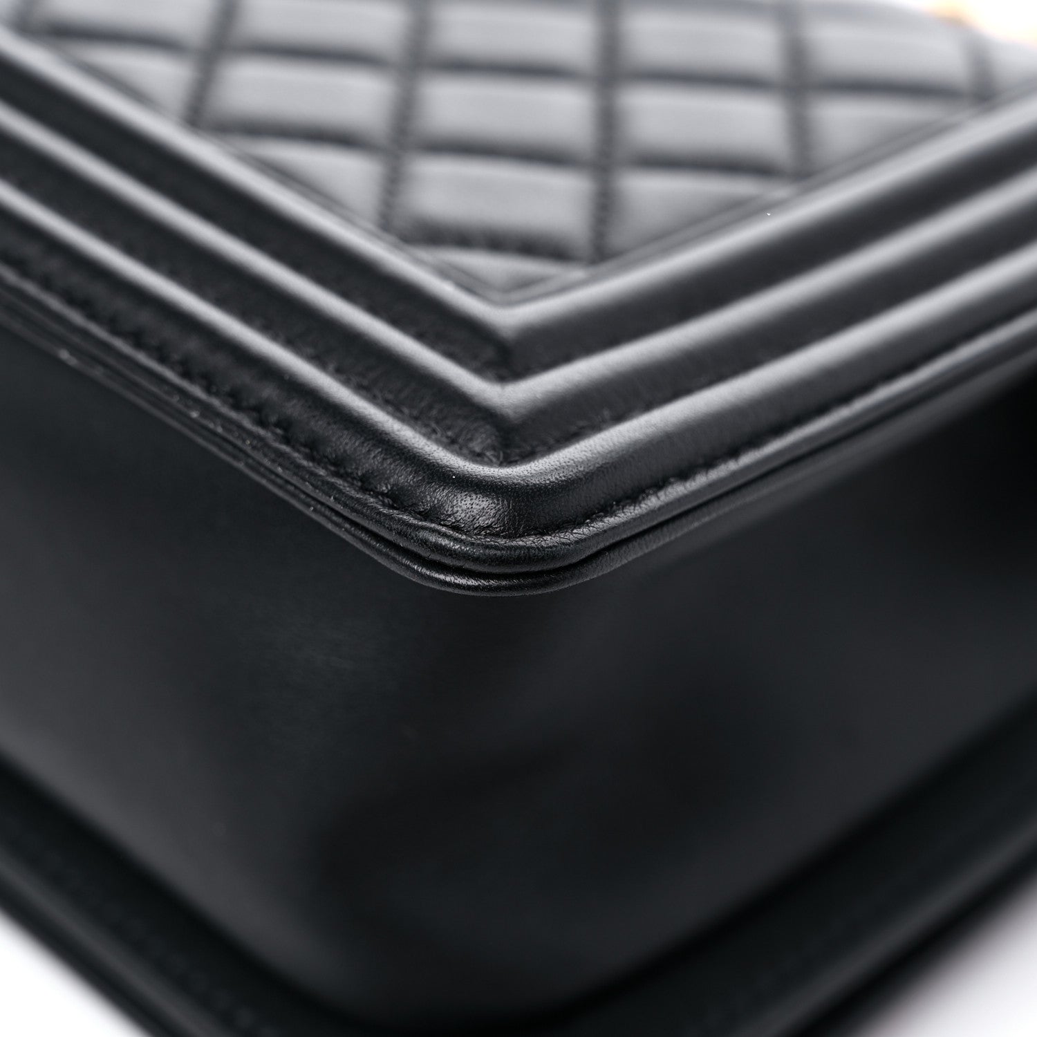 Chanel Calfskin Medium Boy Logo Top Handle Flap Black 11 of 15