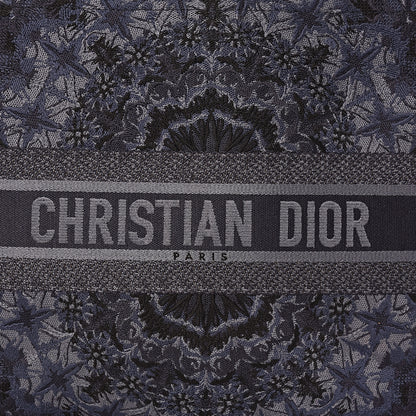 Christian Dior Canvas Embroidered KaleiDioroscopic Book Tote Blue 15 of 15
