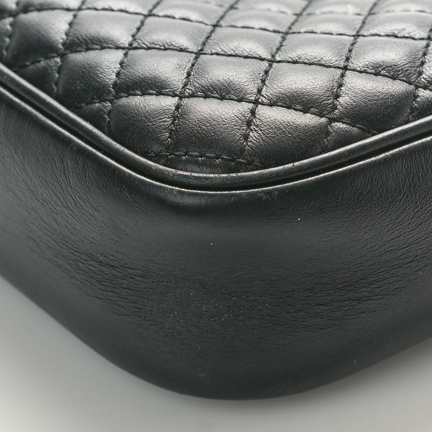 Gucci Calfskin Web Trapuntata Small GG Shoulder Bag Black 10 of 10
