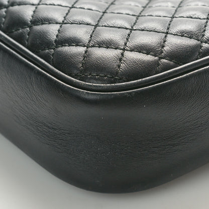 Gucci Calfskin Web Trapuntata Small GG Shoulder Bag Black 10 of 10