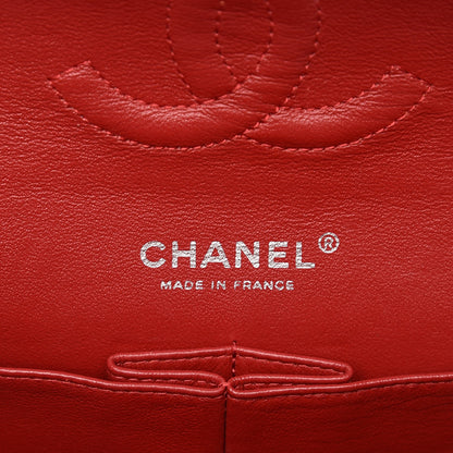 Chanel Patent Calfskin Quilted Medium Double Flap Dark Red 7 of 8