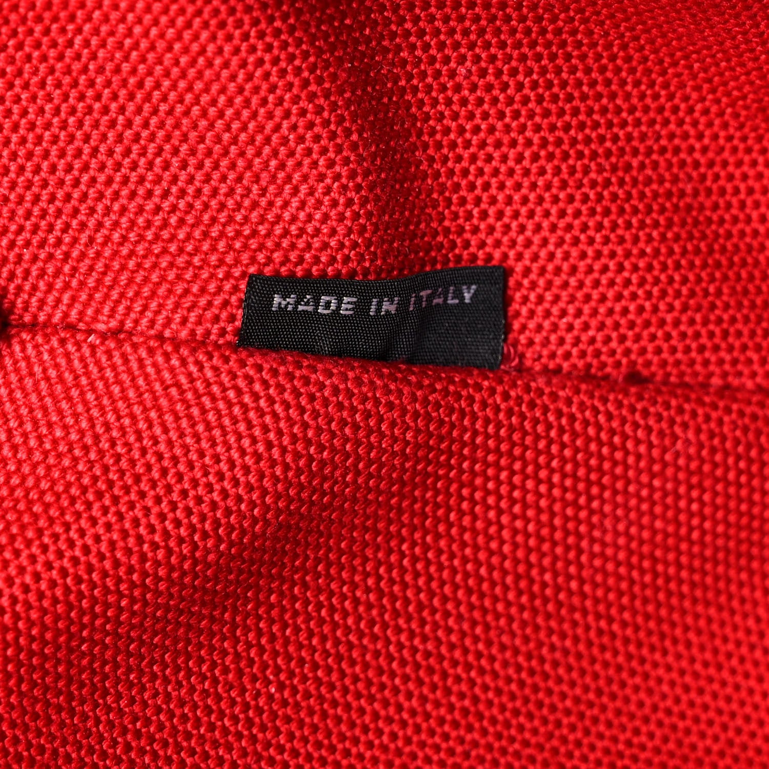 Prada Wicker Canvas Shoulder Bag Rosso 6 of 13