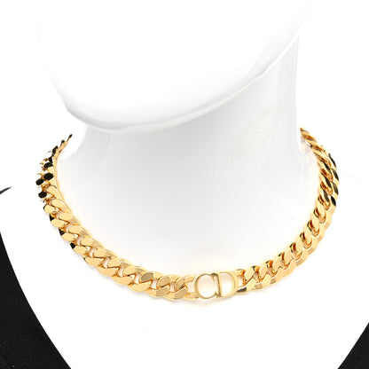 Christian Dior Metal CC Short Necklace Gold 2 of 6