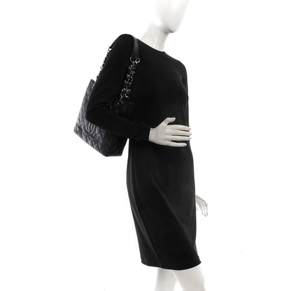 Chanel Caviar Quilted Petit Shopping Tote PST Black 2 of 7