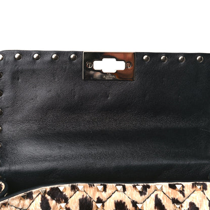 Valentino Garavani Calf Hair Leopard Print Small Rockstud Spike Shoulder Bag 15 of 17