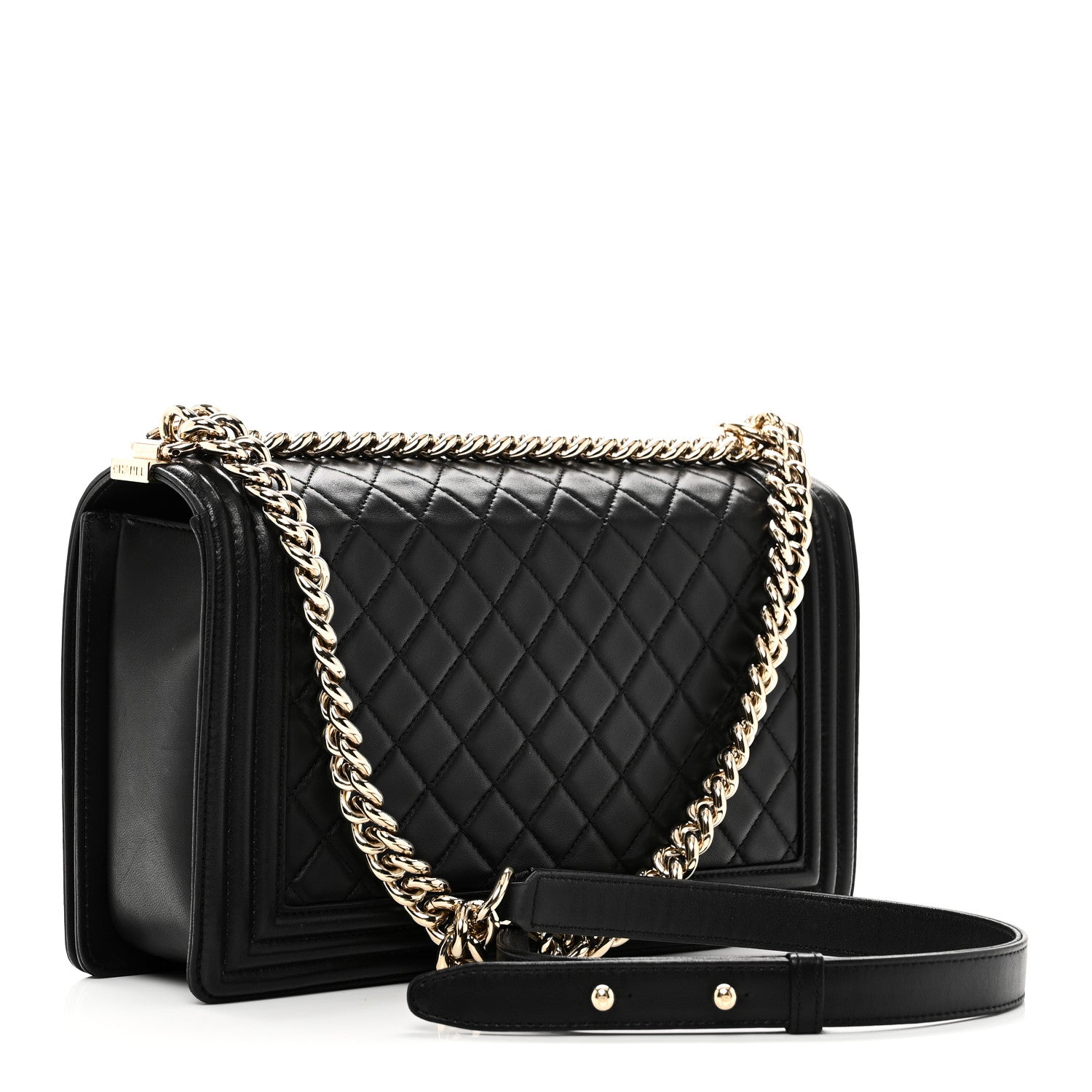 Chanel Lambskin Quilted New Medium Boy Flap Black 3 of 10